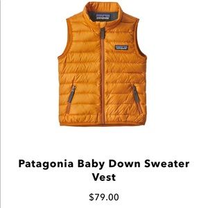 Patagonia baby vest 3-6months